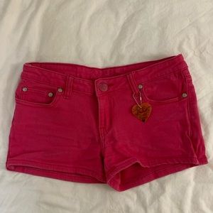 RT The Cheeky Short Bright / Hot Pink Denim / Jean Shorts